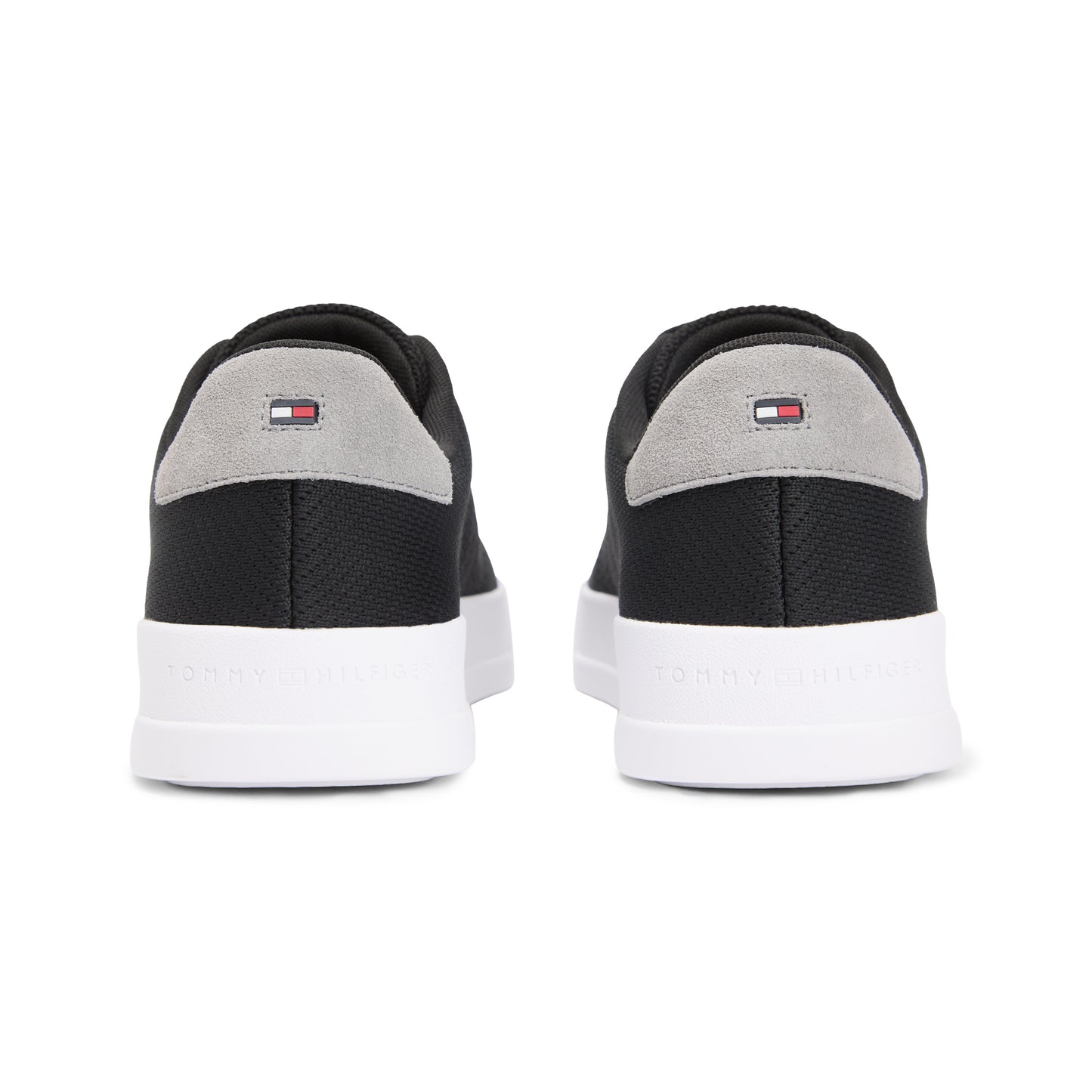 Tommy Hilfiger COURT KNIT Mens Court Trainers Black