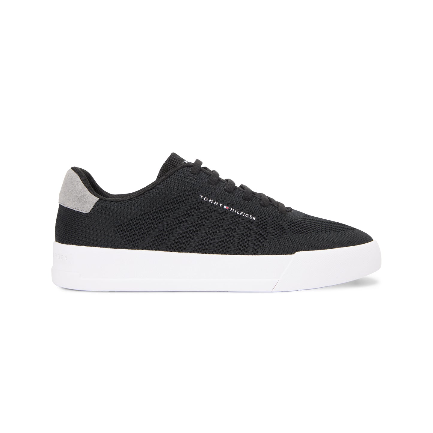 Tommy Hilfiger COURT KNIT Mens Court Trainers Black