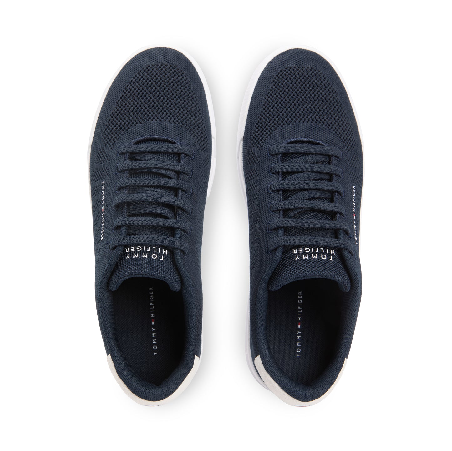 Tommy Hilfiger COURT KNIT Mens Casual Trainers Desert Sky