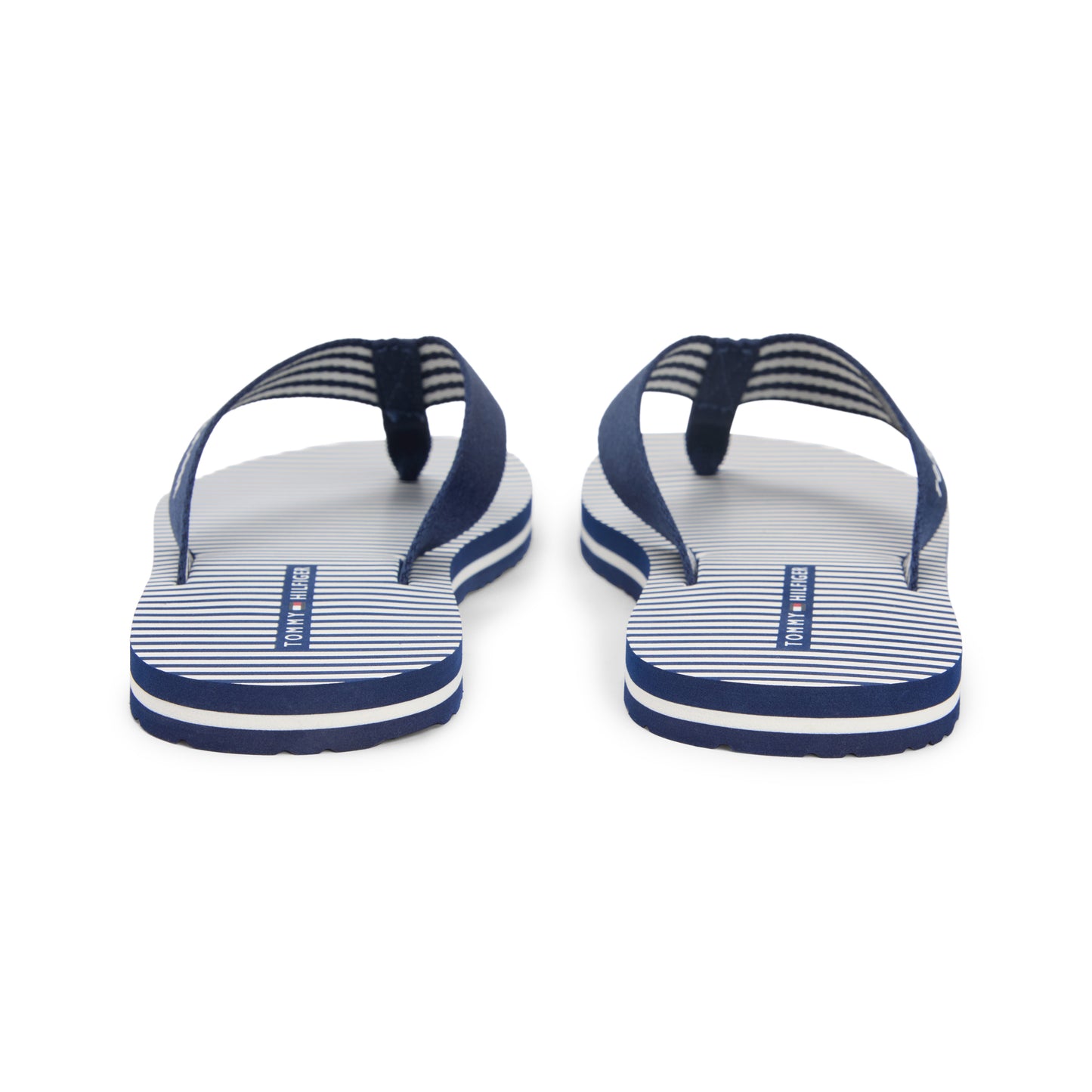 Tommy Hilfiger ITHACA STRIPE Womens Toe-Post Sandals Preppy Navy