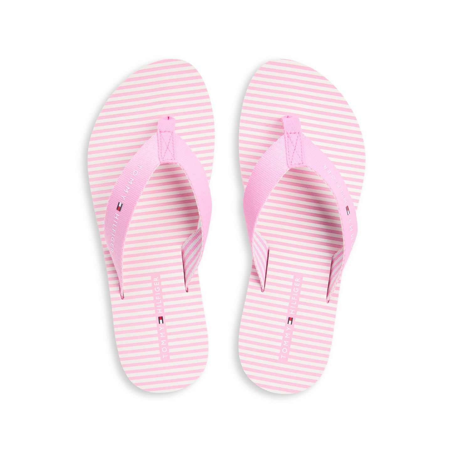 Tommy Hilfiger ITHACA STRIPE Womens Toe-Post Sandals Rose Petal