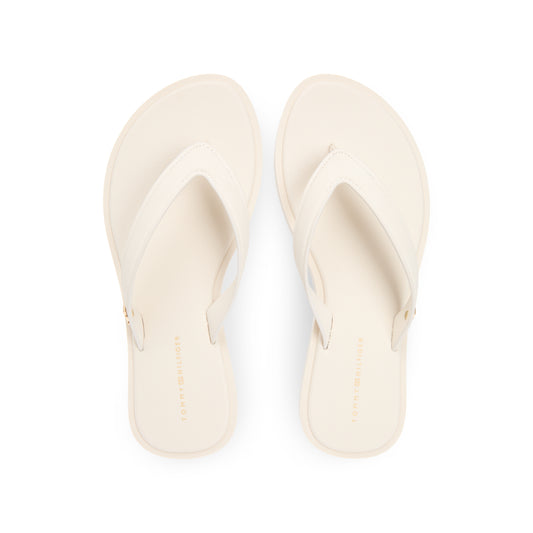 Tommy Hilfiger SCANDI PREMIUM Womens Toe-Post Sandals Soft Cream