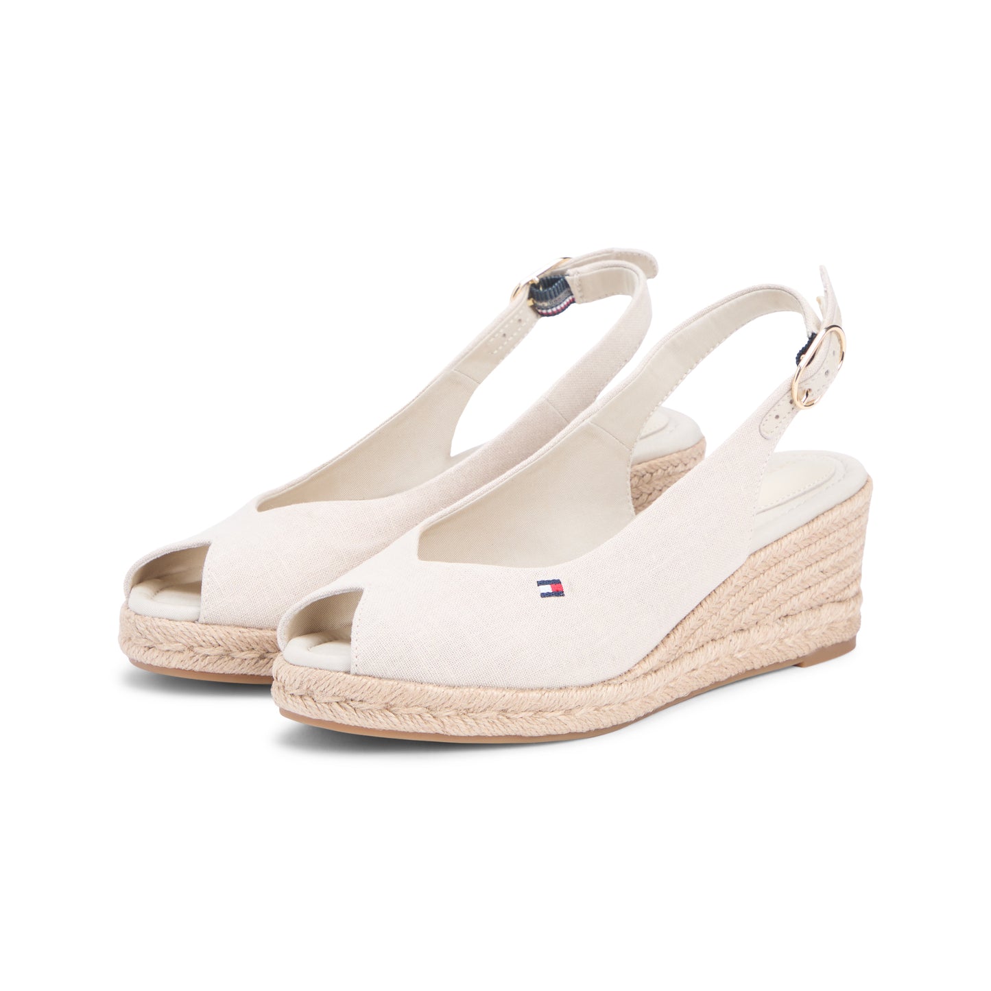 Tommy Hilfiger MID WEDGE Womens Wedge Sandals Classic Beige