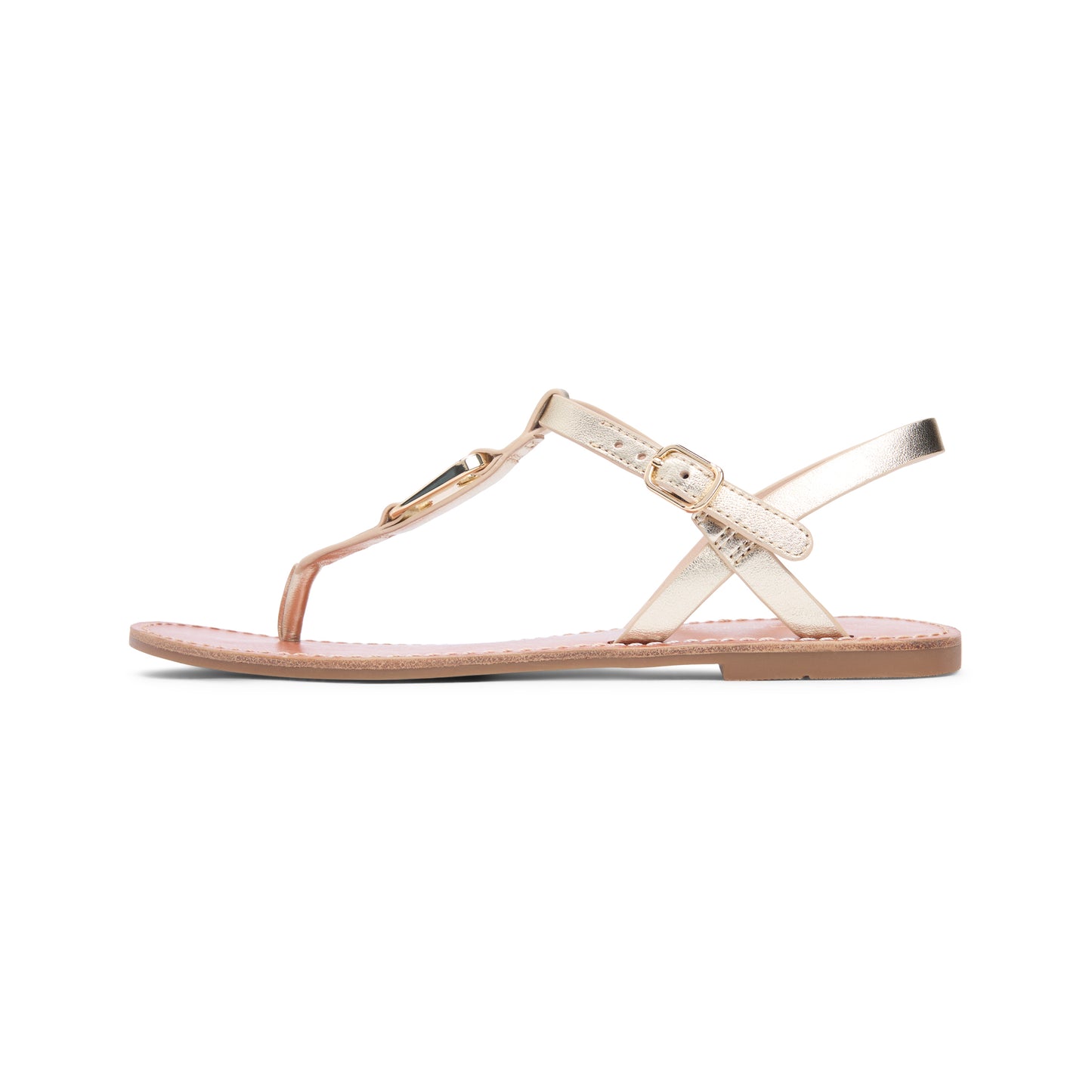 Tommy Hilfiger LEATHER THONG Sandals Womens Thong Sandals Gold