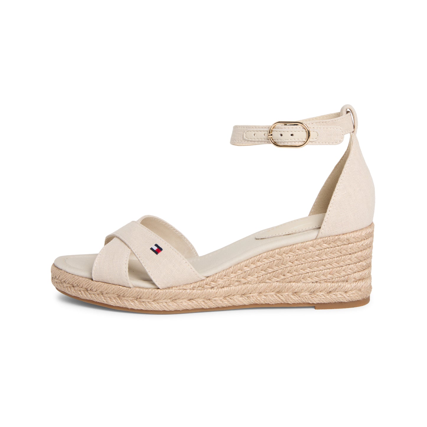 Tommy Hilfiger MID WEDGE Womens Wedge Sandals Classic Beige