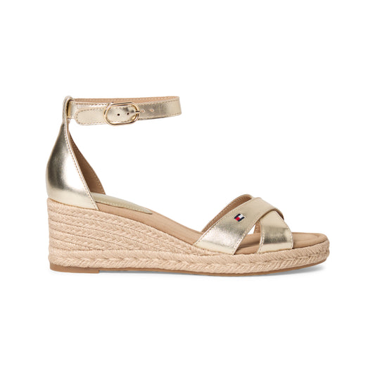 Tommy Hilfiger MID WEDGE Womens Wedge Sandals Gold