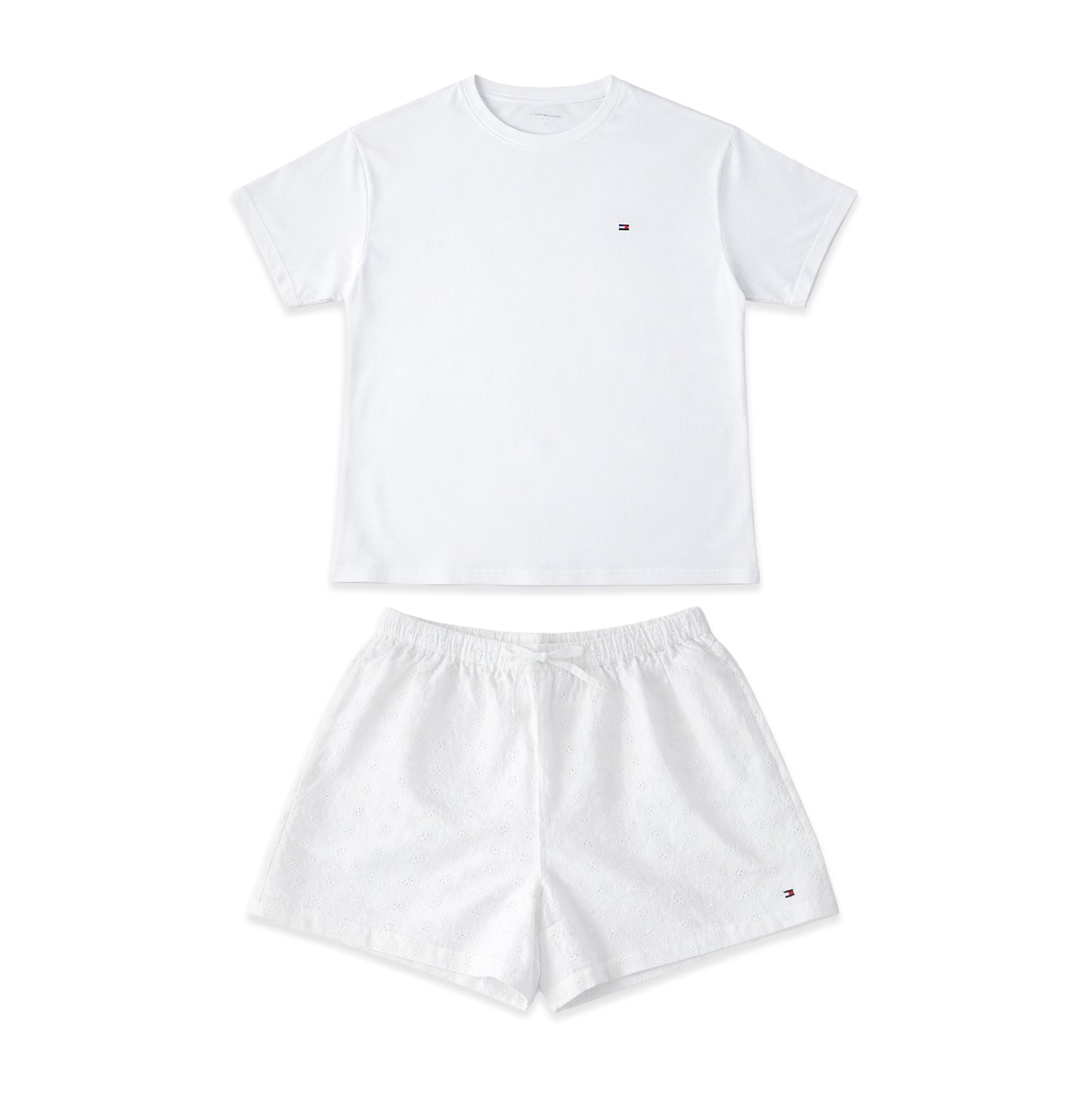 Tommy Hilfiger JERSEY SS TEE Womens Pyjama Set White