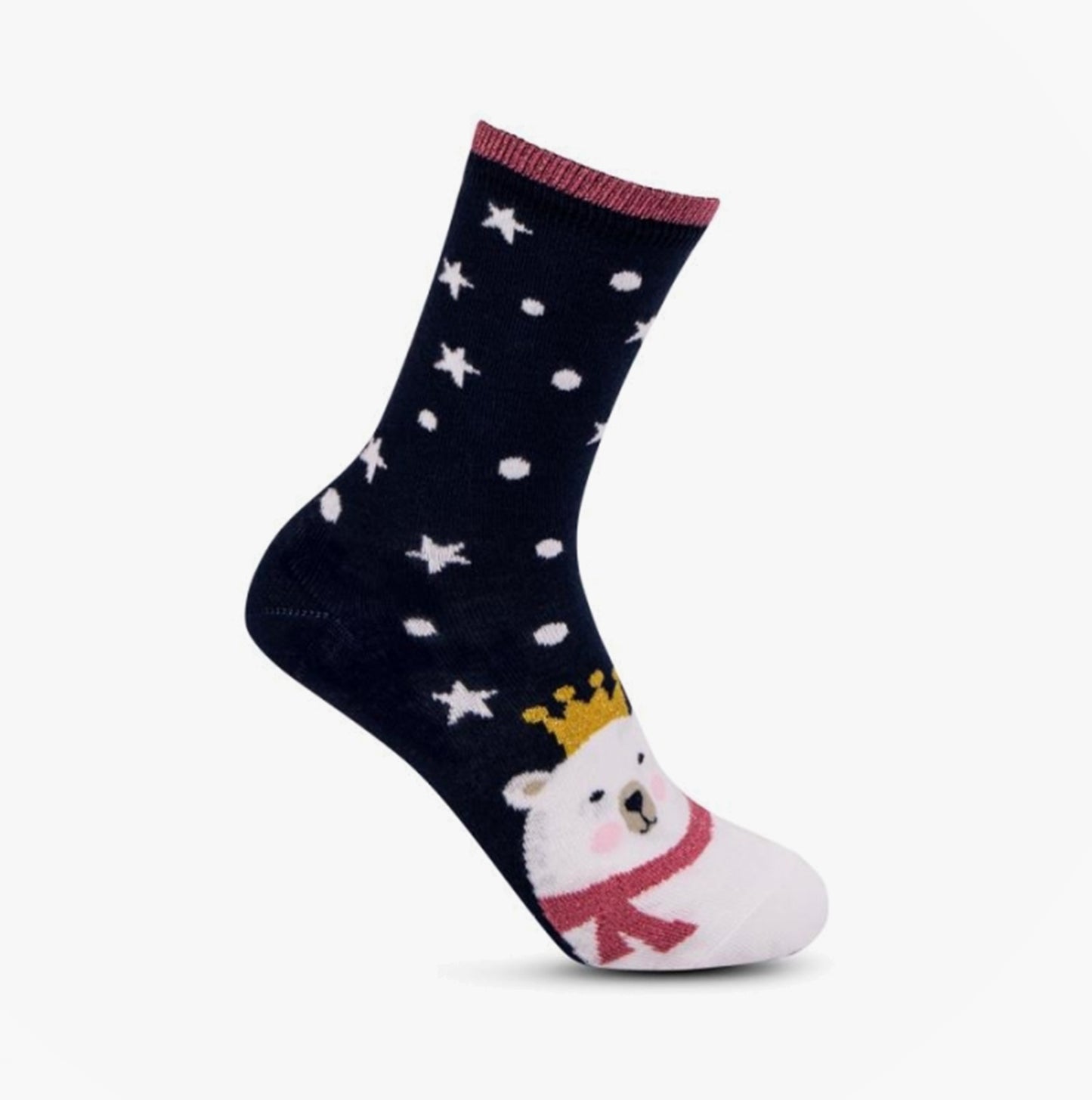 Totes Isotoner NOVELTY ANKLE Womens Socks Polar Bear