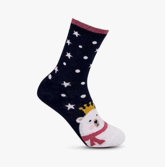 Totes Isotoner NOVELTY ANKLE Womens Socks Polar Bear