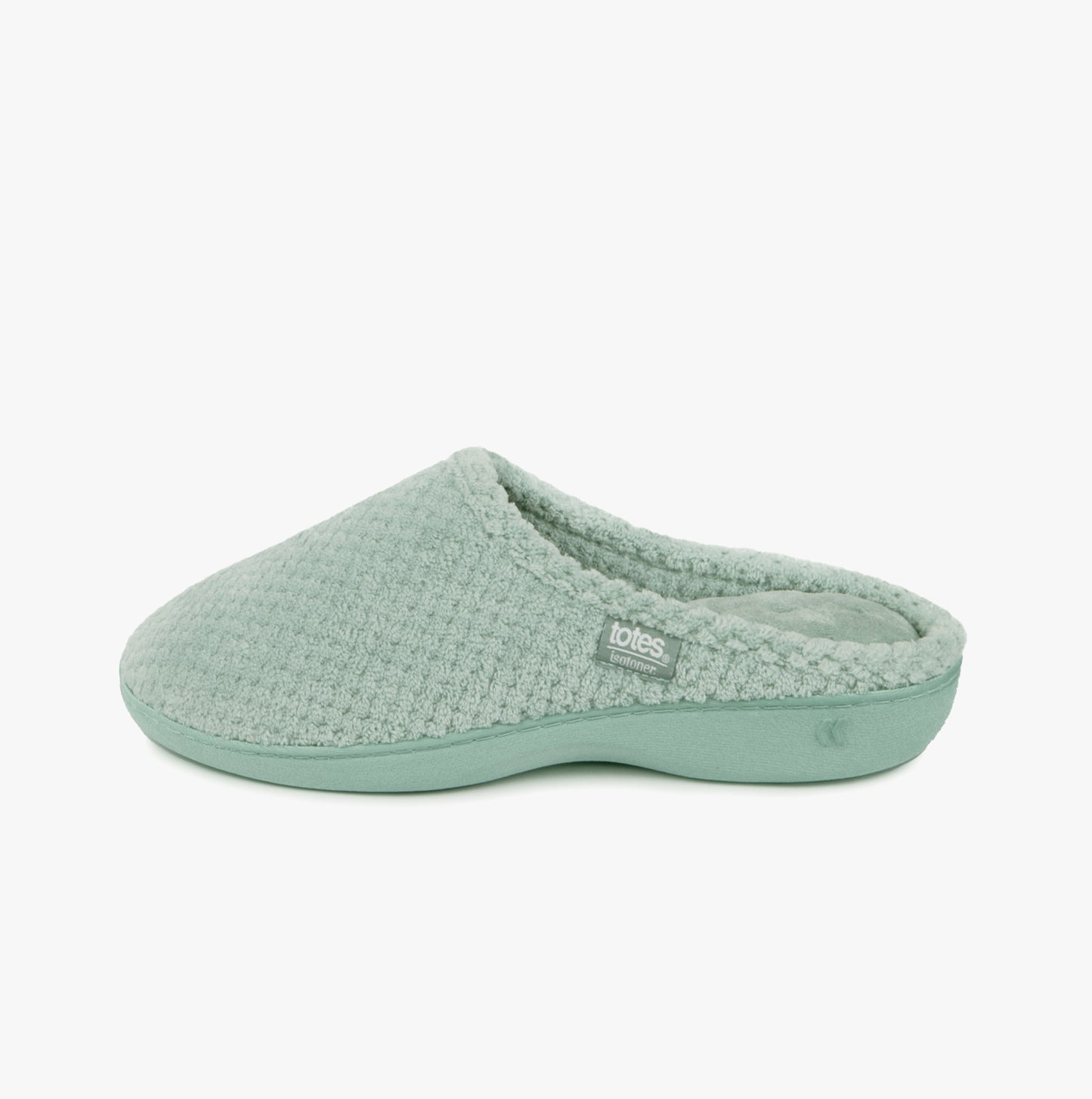 Totes Isotoner POPCORN TERRY Womens Mule Slippers Mint