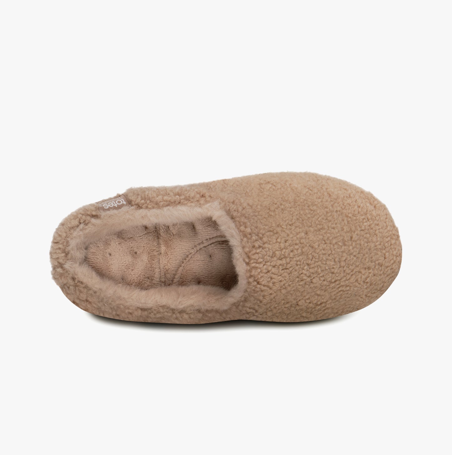 Totes Isotoner CURLY FUR MULE Womens Mule Slippers Natural