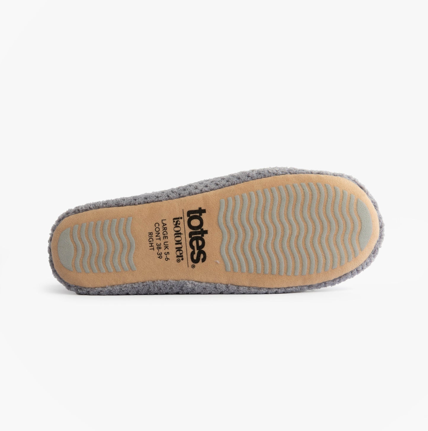 Totes Isotoner POPCORN BALLET Womens Ballerina Slippers Pale Grey