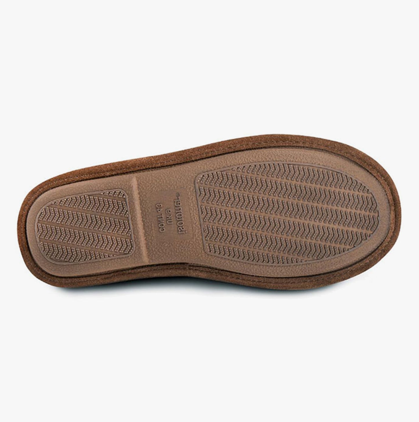 Totes Isotoner REAL SUEDE MULE Mens Memory Foam Slippers Tan