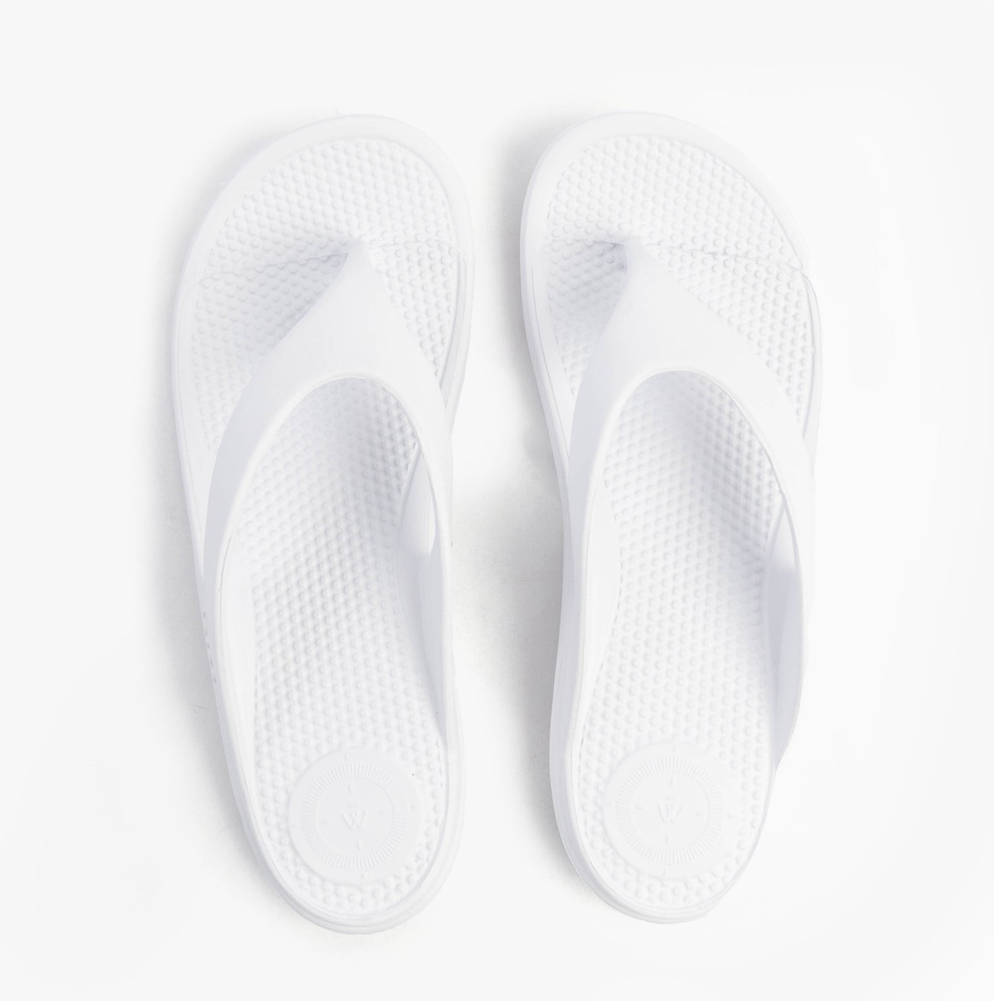 Totes Sol Bounce 0350FWHI Womens Toe Post Sandals White