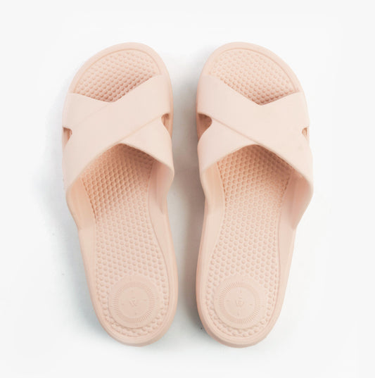 Totes Sol Bounce 0359FSND Womens Cross Slides Evening Sand