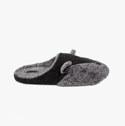 Totes Toasties NOVELTY APPLIQUE Mule Slippers Mens Novelty