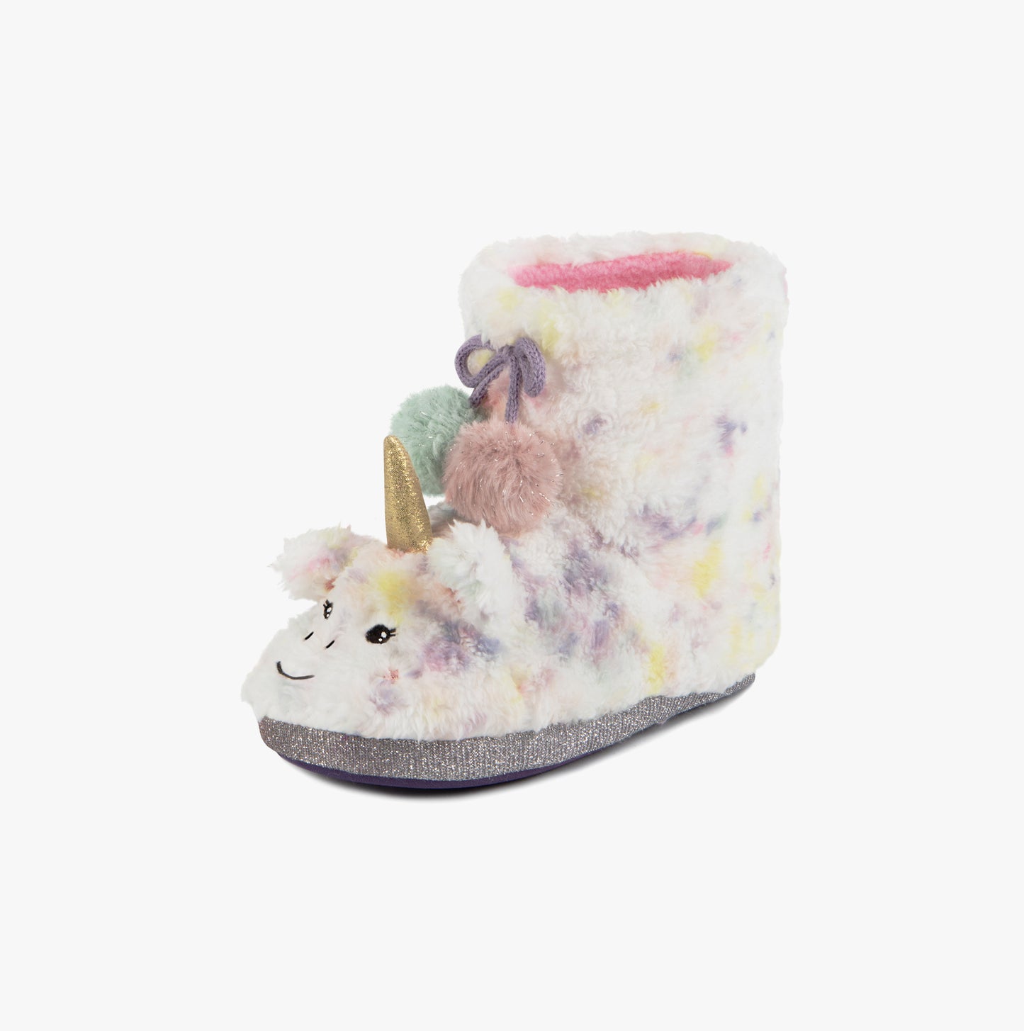 Totes Toasties MULTI FAUX FUR BOOT Slippers Kids Multi