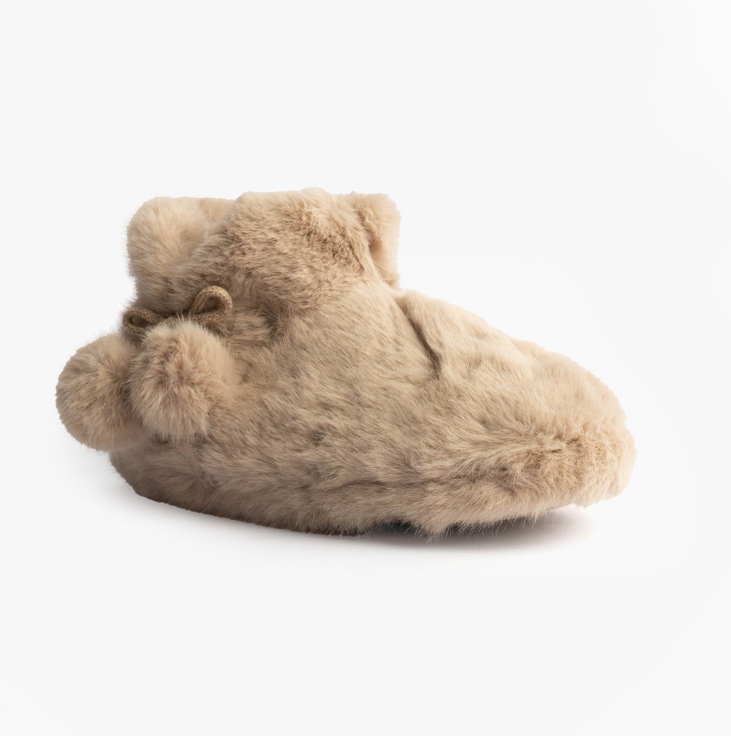 Totes Toasties FAUX FUR Boot Slippers Womens Oat