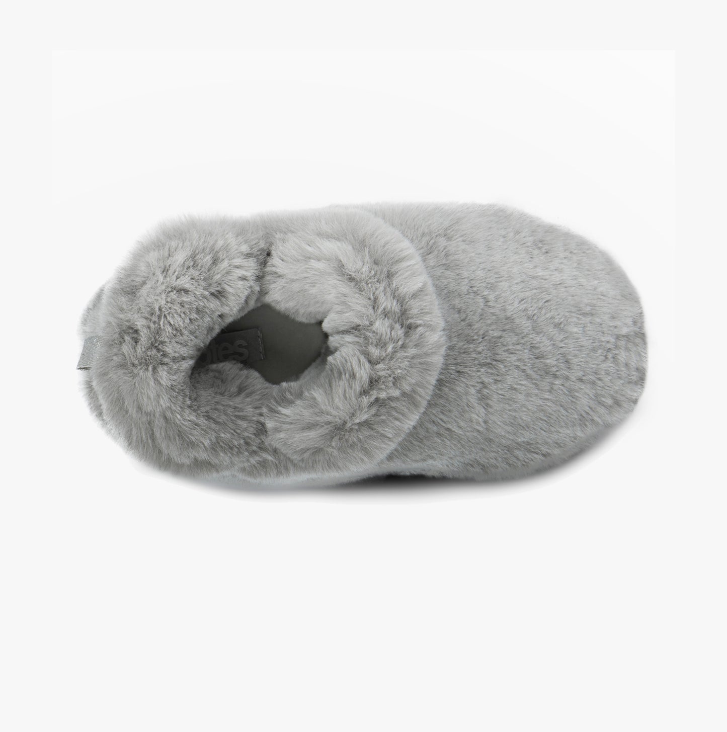 Totes Toasties FAUX FUR Boot Slippers Womens Grey