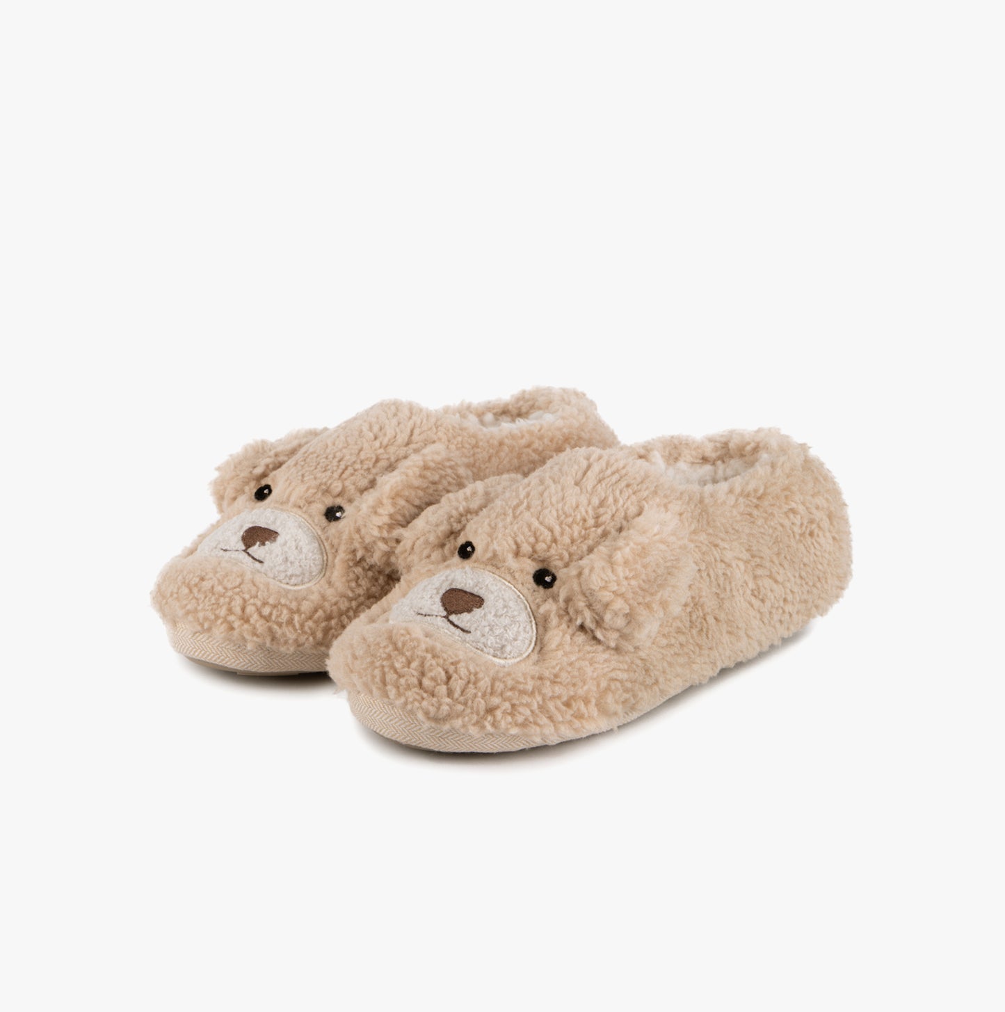 Totes Toasties NOVELTY BORG Slippers Womens Dog