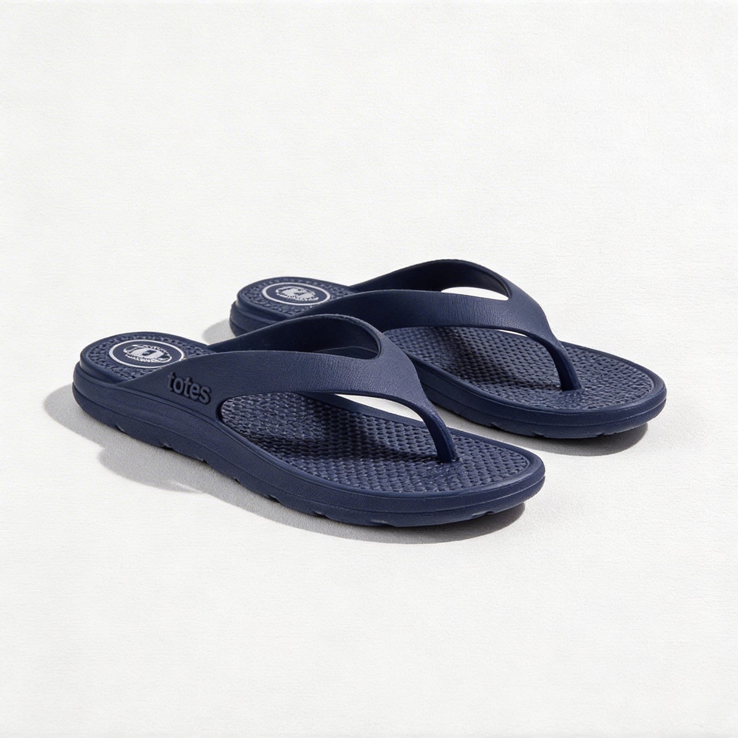 Totes Sol Bounce 0350 Womens Toe-Post Sandals Navy