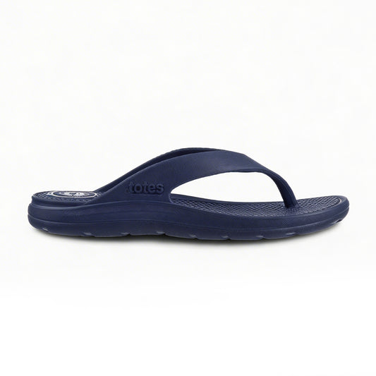 Totes Sol Bounce 0350 Womens Toe-Post Sandals Navy