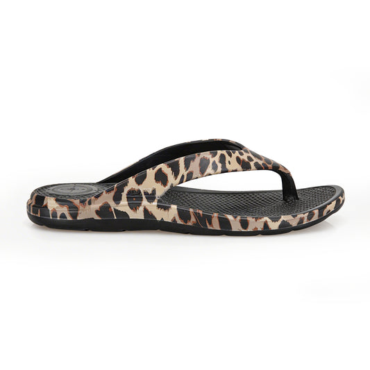 Totes Sol Bounce 0350 Womens Toe-Post Sandals Animal