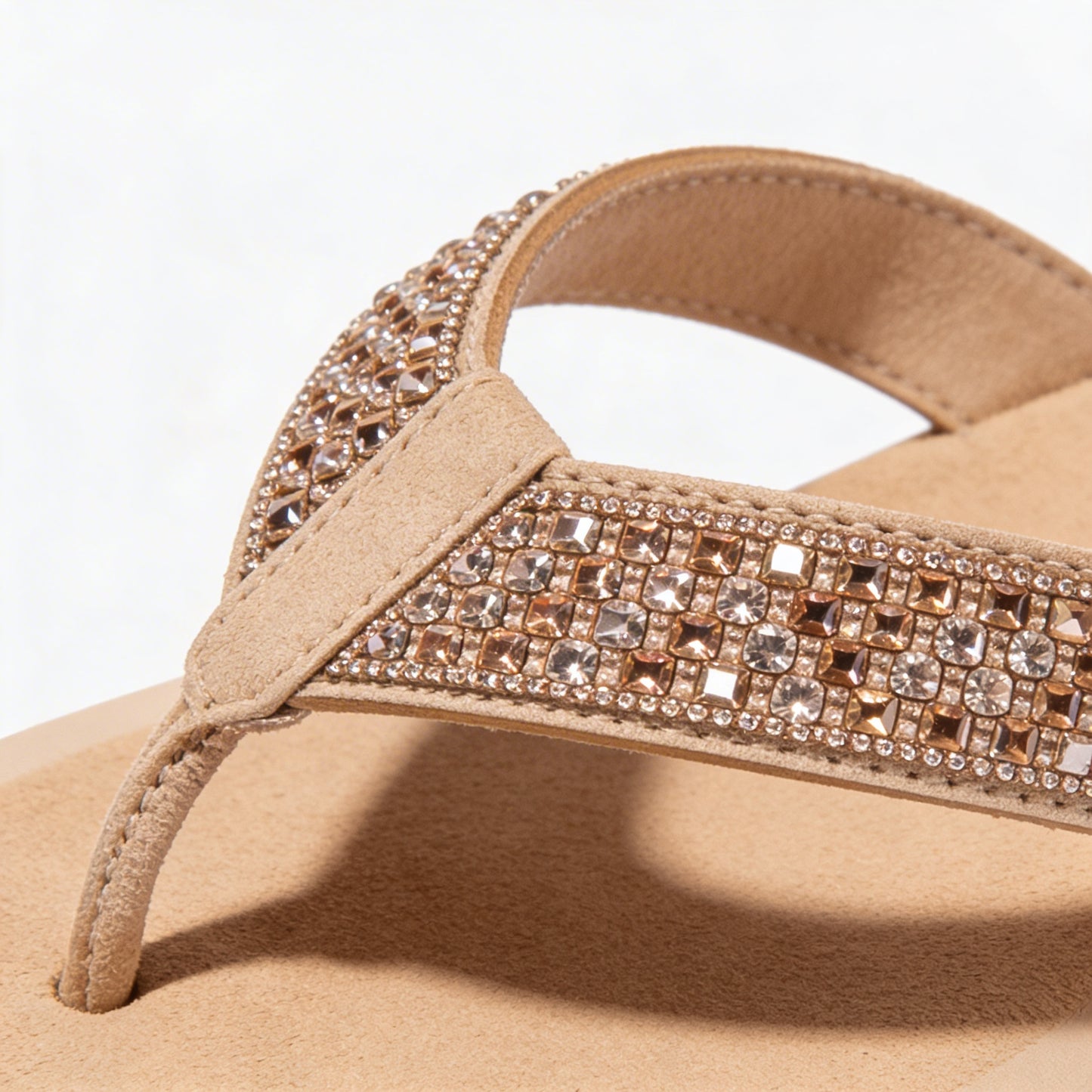 Totes Sol Bounce 0464 Womens Toe-Post Sandals Nude
