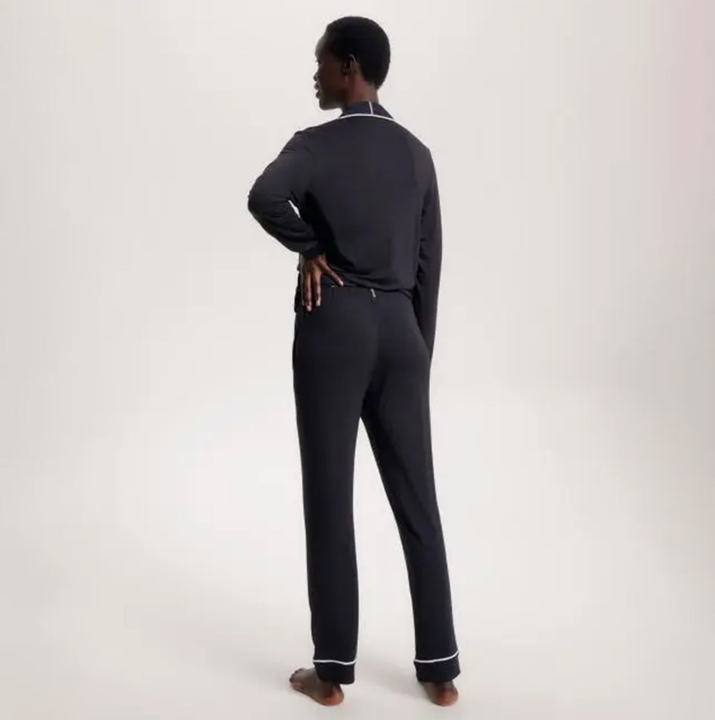 Tommy Hilfiger MODAL PYJ PANT WIPIPING Womens Pants Black