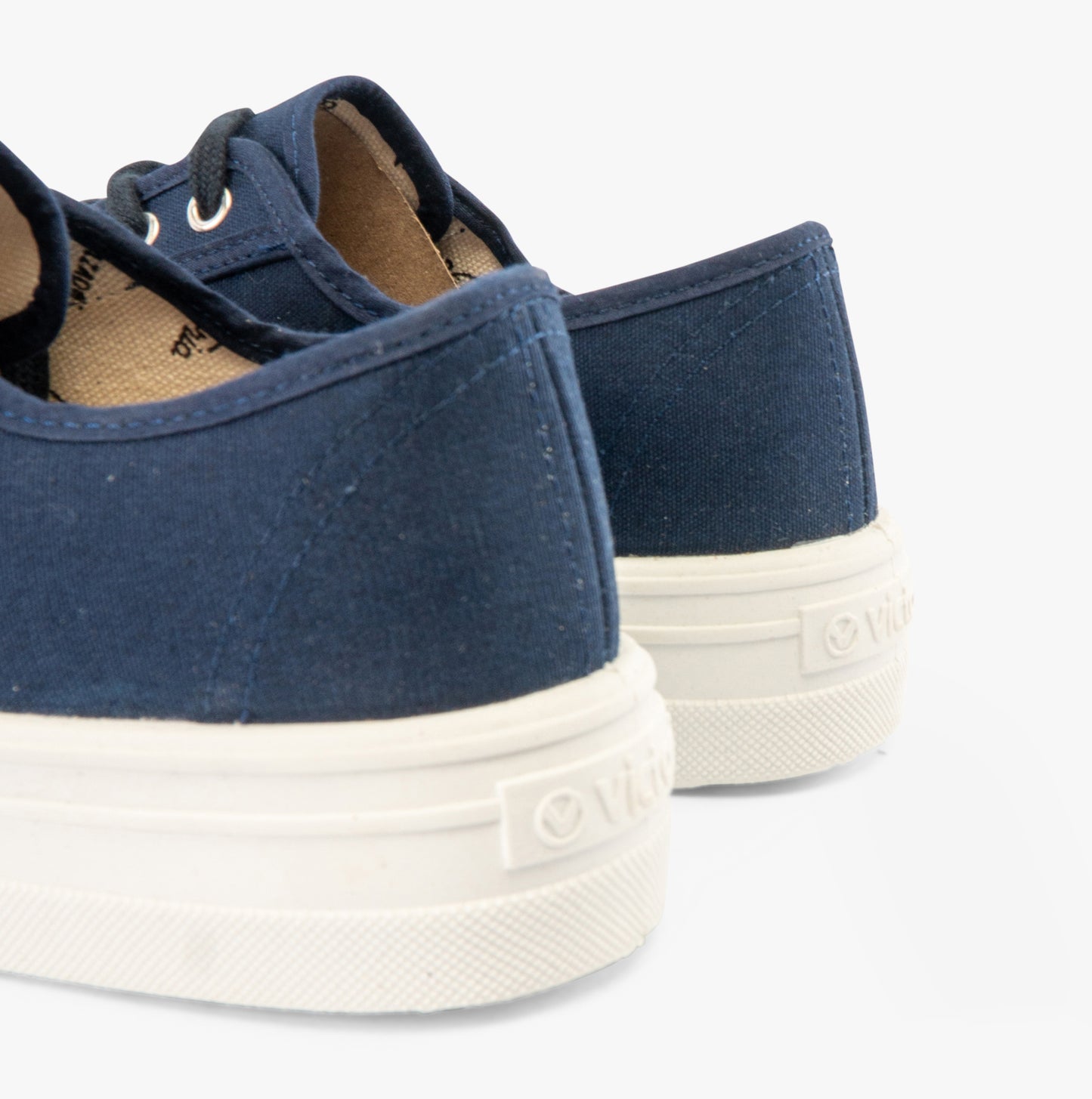 BARCELONA Womens Platform Canvas Trainers Blue