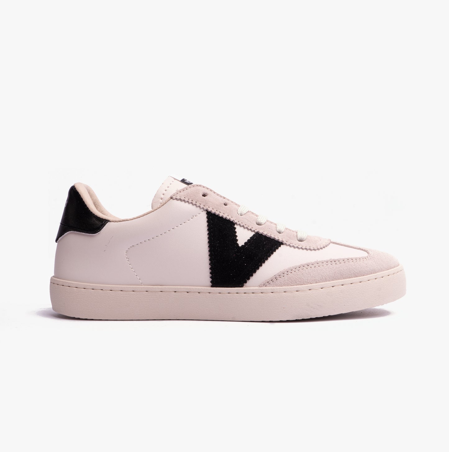 BERLIN FAUX LEATHER & SPLIT Womens Trainers Negro