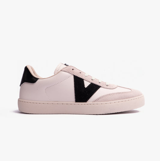 BERLIN FAUX LEATHER & SPLIT Womens Trainers Negro