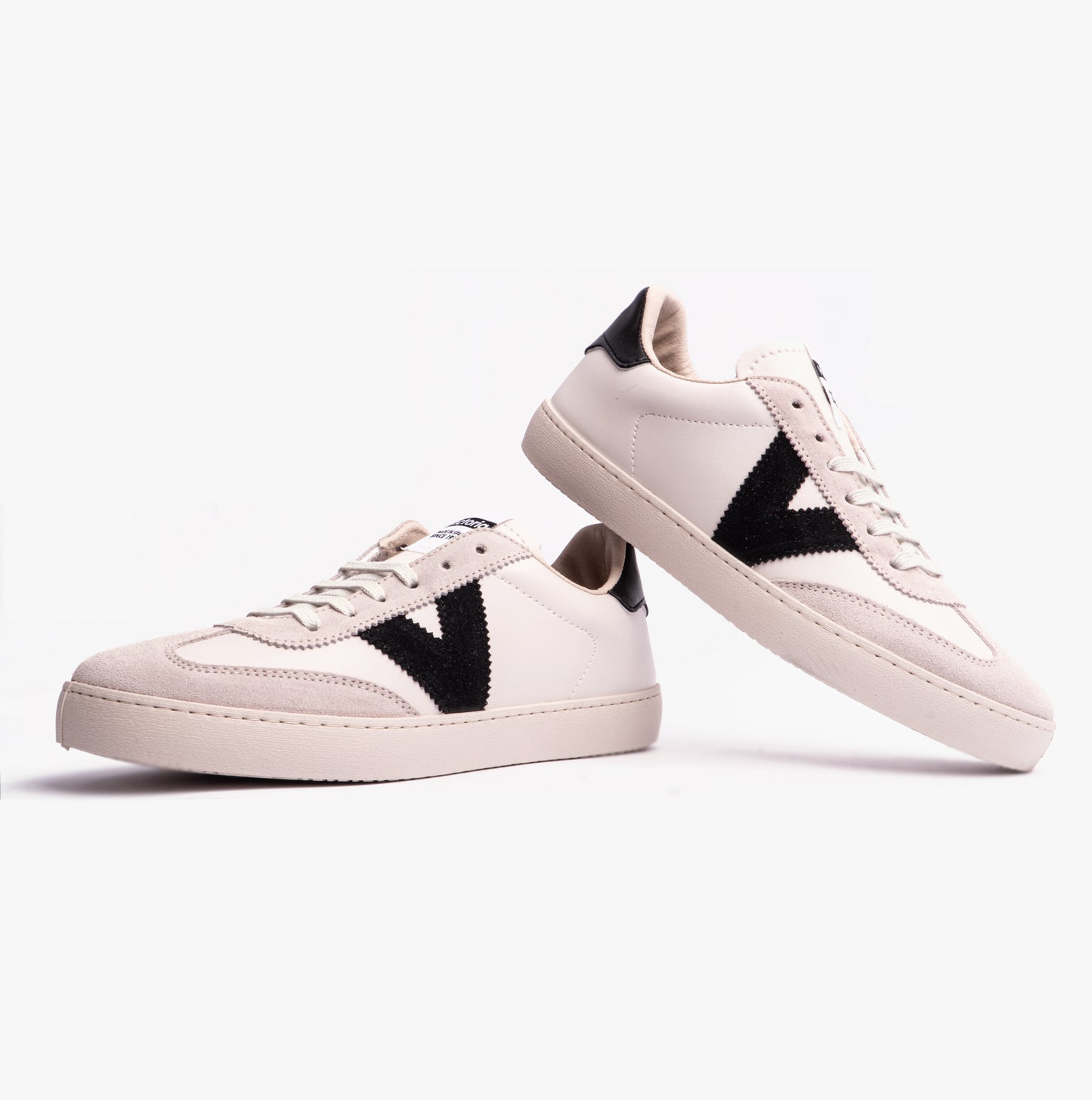BERLIN FAUX LEATHER & SPLIT Womens Trainers Negro