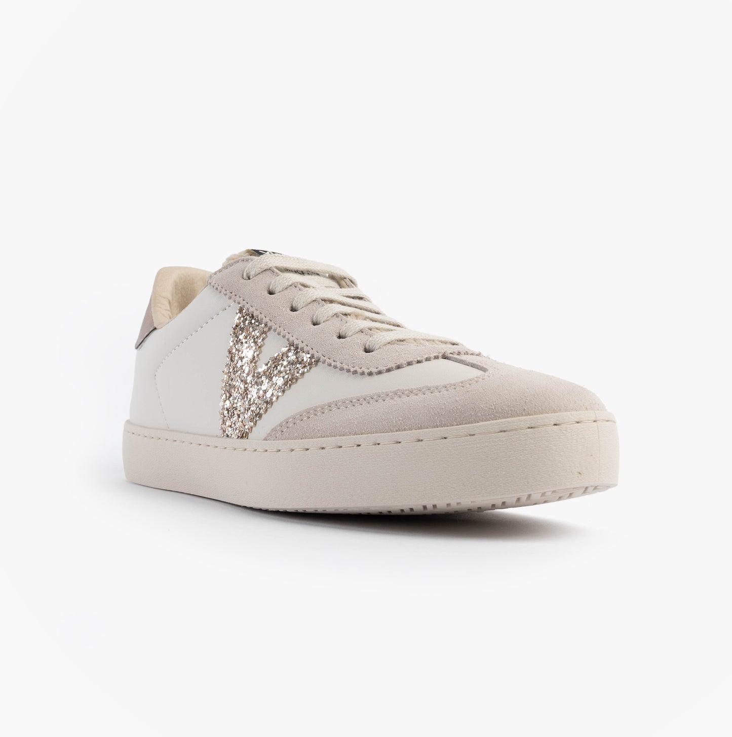 BERLIN FAUX LEATHER & SHEARLING CYCLIST Womens Trainers Hielo