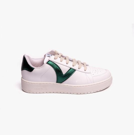 MADRID FAUX LEATHER & METAL Womens Trainers Botella