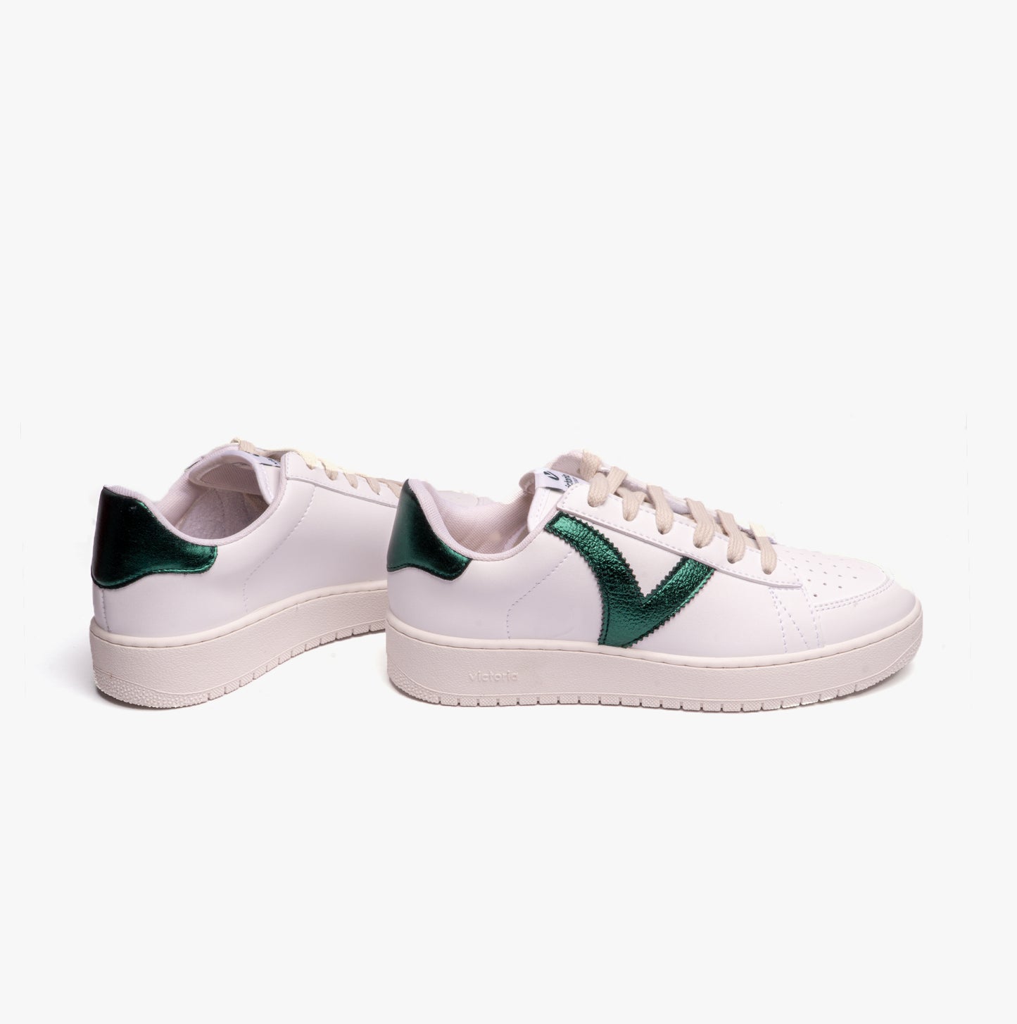 MADRID FAUX LEATHER & METAL Womens Trainers Botella