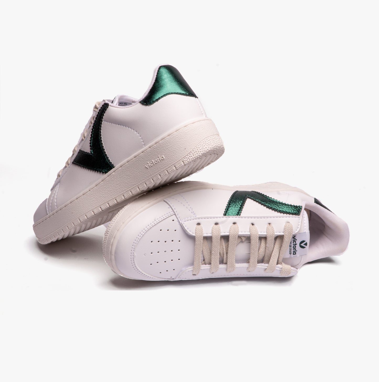 MADRID FAUX LEATHER & METAL Womens Trainers Botella