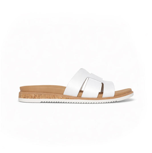 Skechers DESERT KISS LOW - PEAK LOOK Womens Cross Strap Sandals White