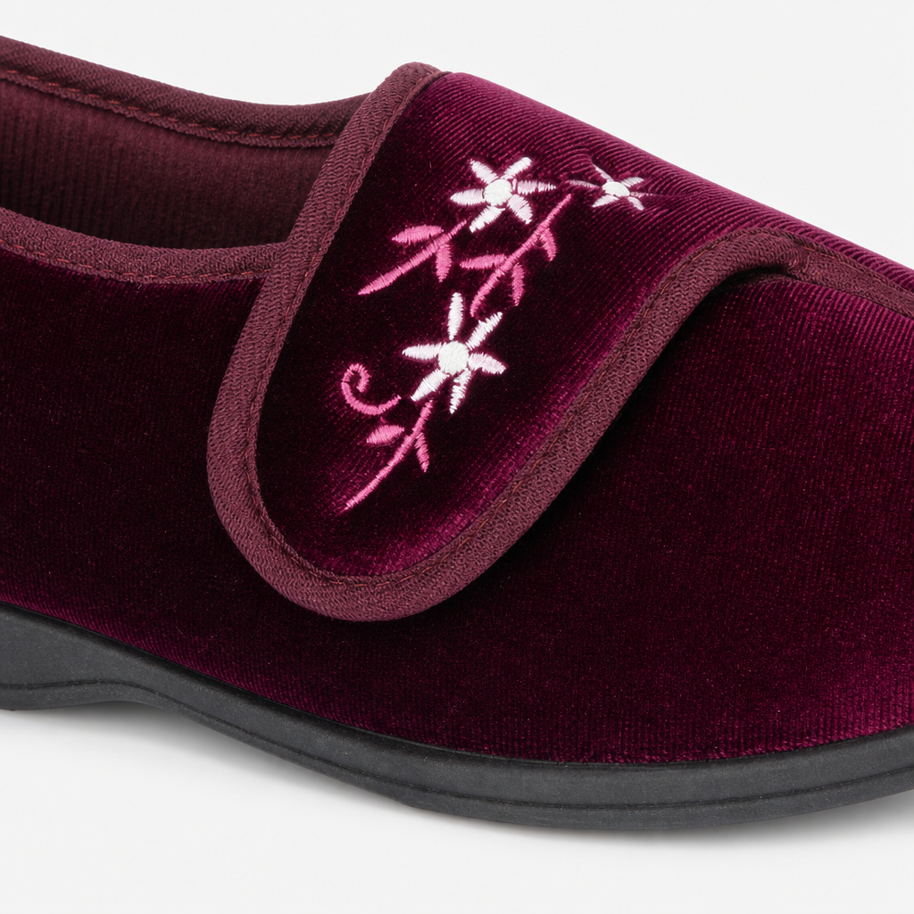 Jo & Joe VERONICA Womens Touch Fasten/Velcro Wine