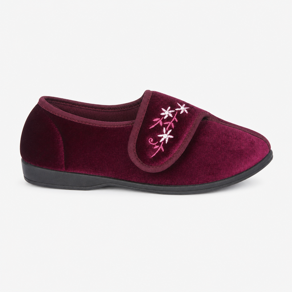Jo & Joe VERONICA Womens Touch Fasten/Velcro Wine