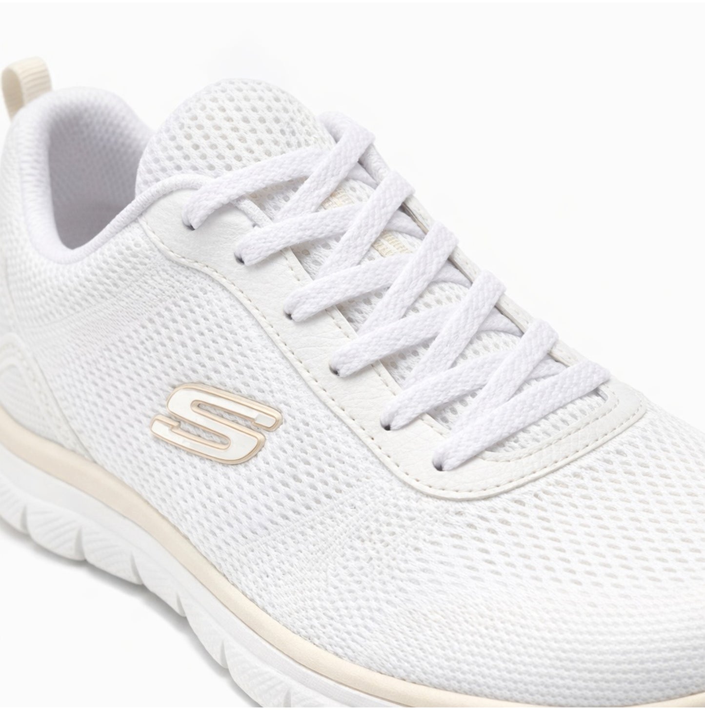 Skechers SUMMITS-QUIET DREAM Womens Casual Trainers White Natural