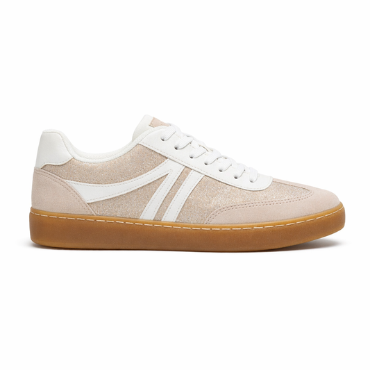 Cipriata REDA Womens Casual Trainers Gold/White