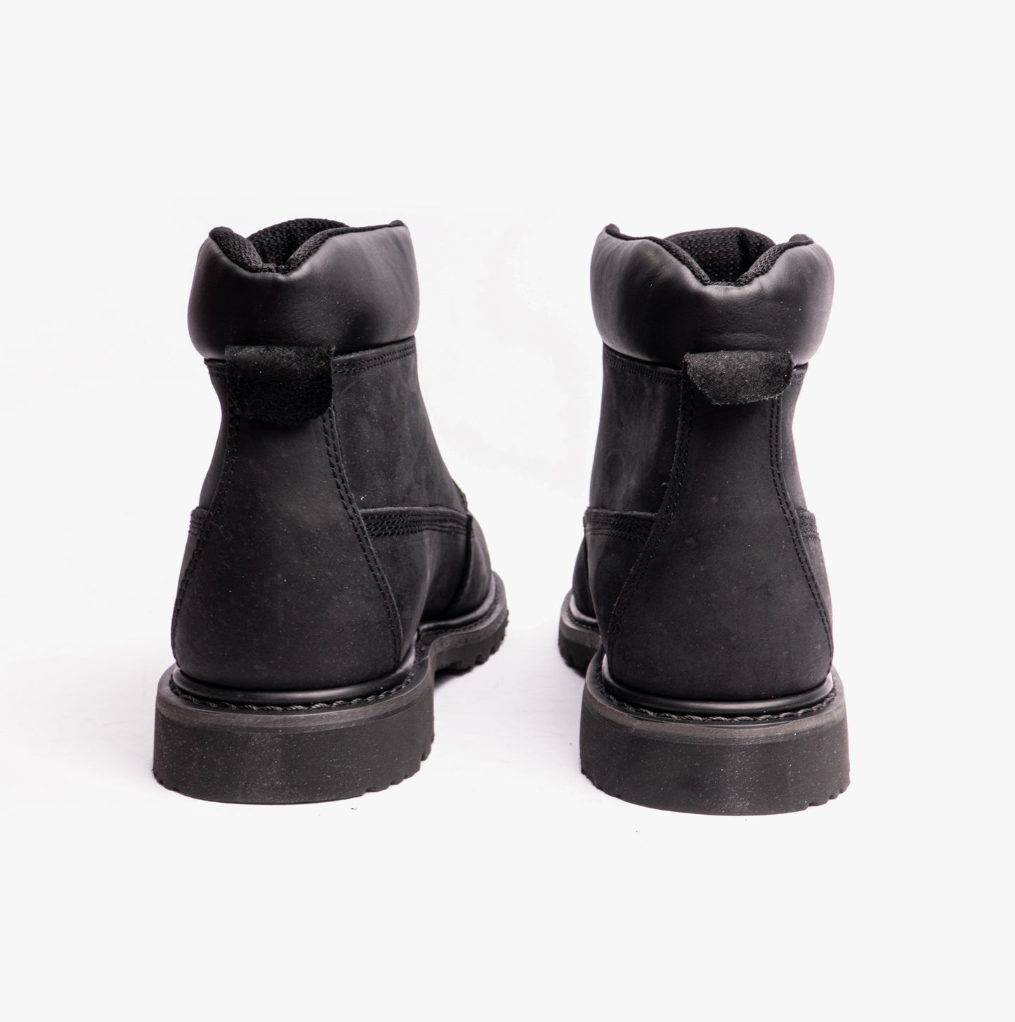 Woodland RICK Mens Leather Work Boots Black