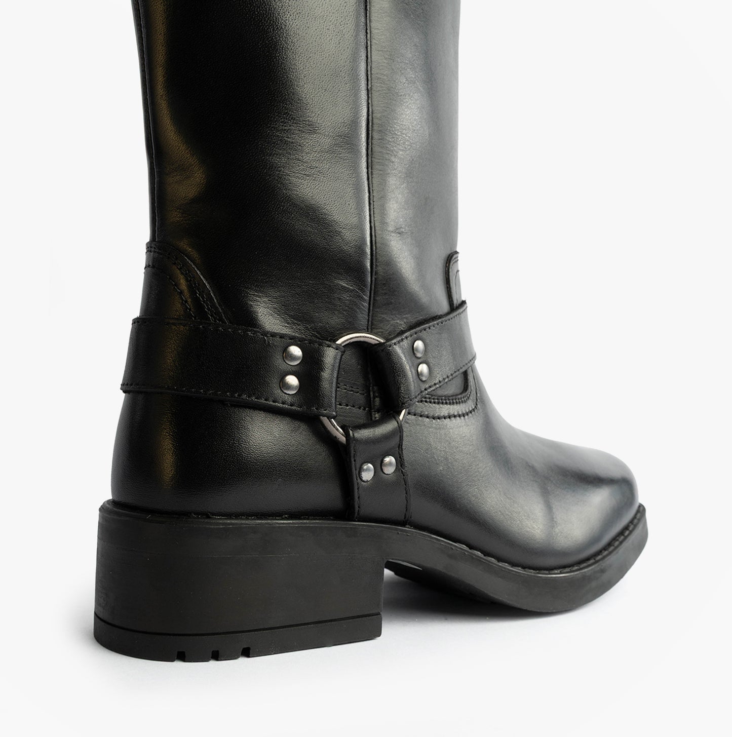 Woodland HIGH HARLEY Mens Leather Western Boots Black