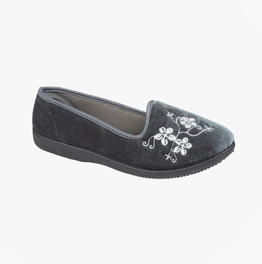 Zedzzz JENNY Womens Full Slippers Slippers Grey