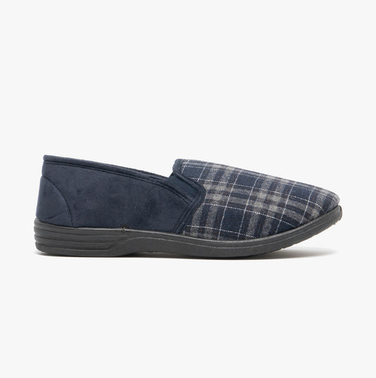 Zedzzz HARLEY Mens Full Slippers Navy