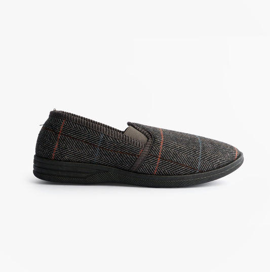 Zedzzz KENNY Mens Full Slippers Slippers Grey