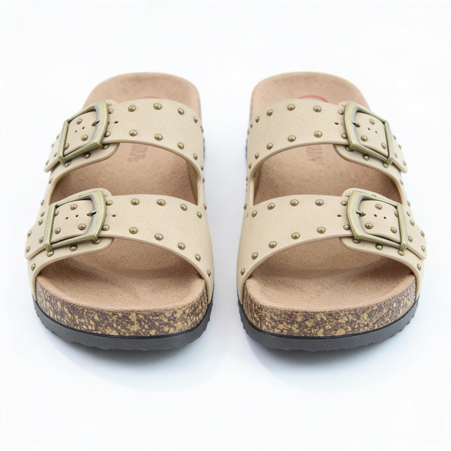 Heavenly Feet POLLY Womens Mules Sandals Beige