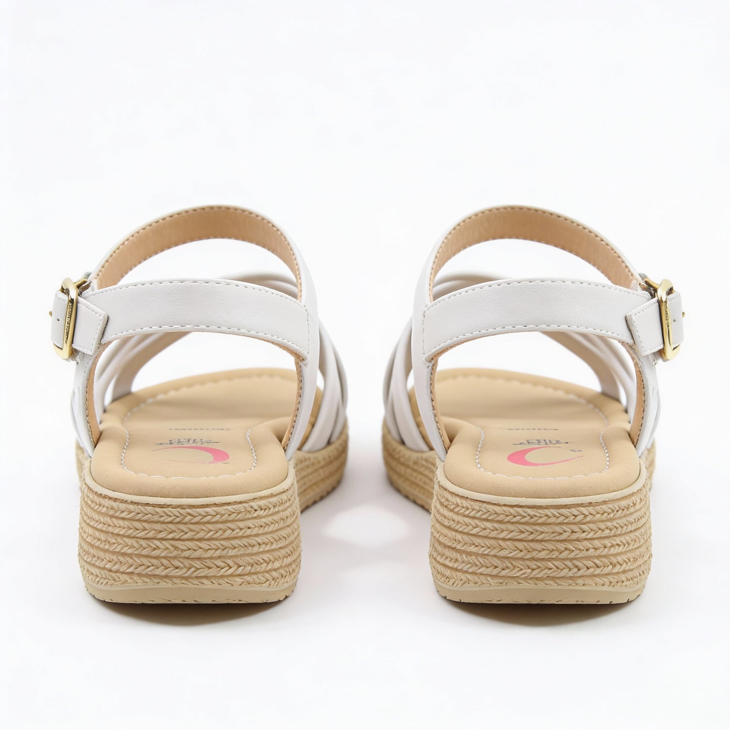 Heavenly Feet SYMPHONY Womens Ankle Strap Sandals Stone
