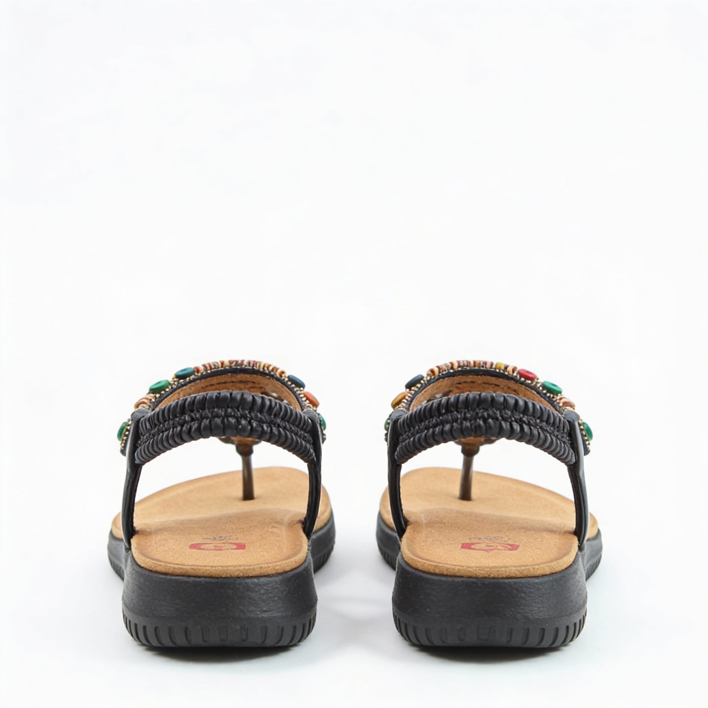 Heavenly Feet RADIANCE Womens Toe ring Sandals Black